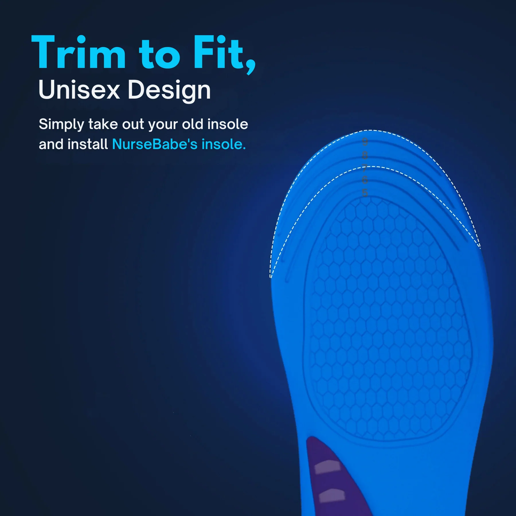 3-Pack Memory-Sole Gel Sport Orthotic Insoles - Image 4