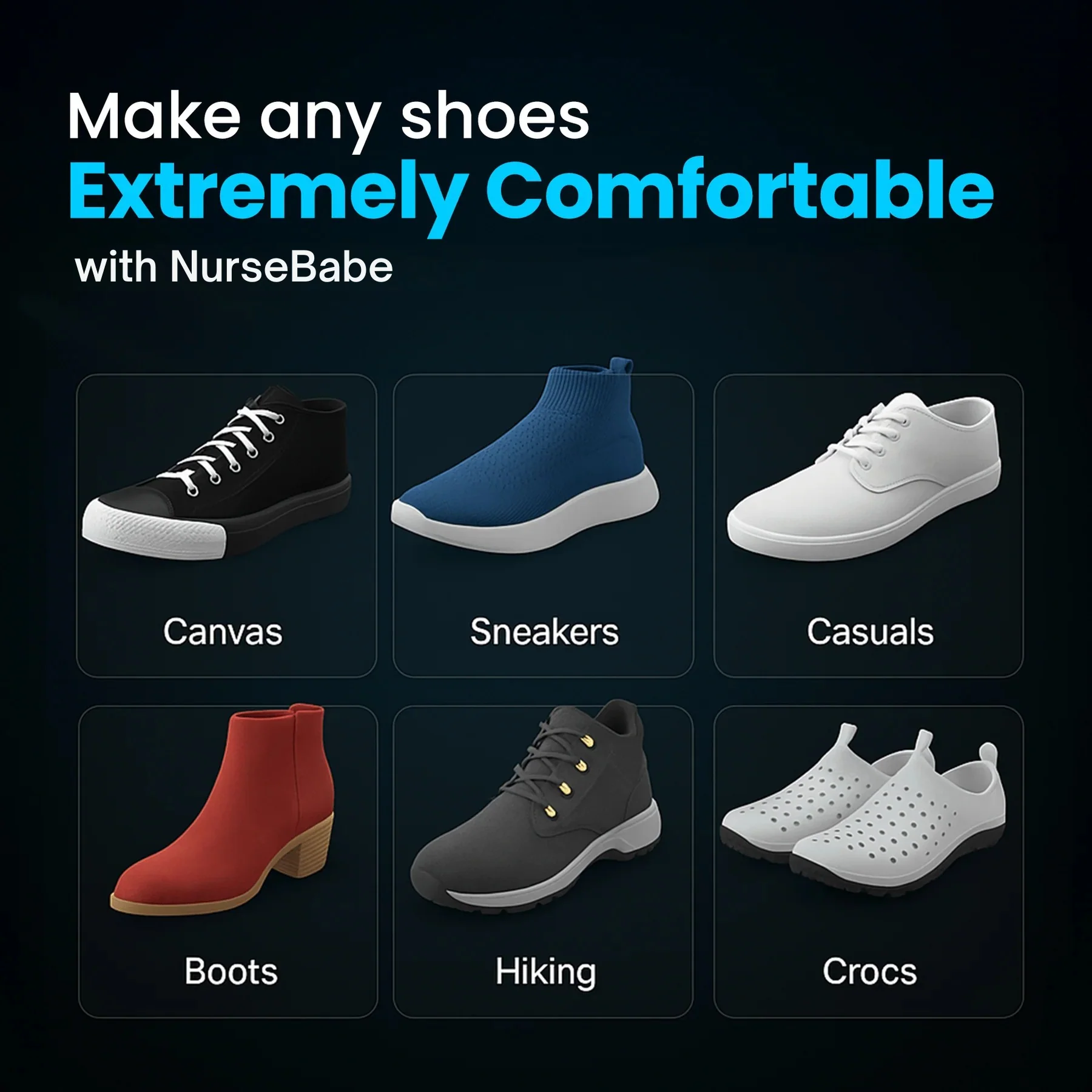 2-Pack All-Day Comfort & Support Insole - Image 4