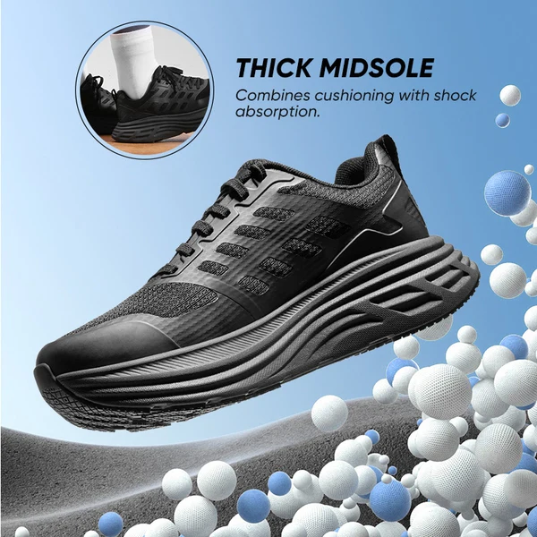 ActiveFloat Women's Comfortable Lightweight Running Shoes - Black - Image 4