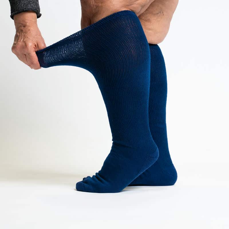 ComfortFlex™Socks - Navy Blue - Image 4