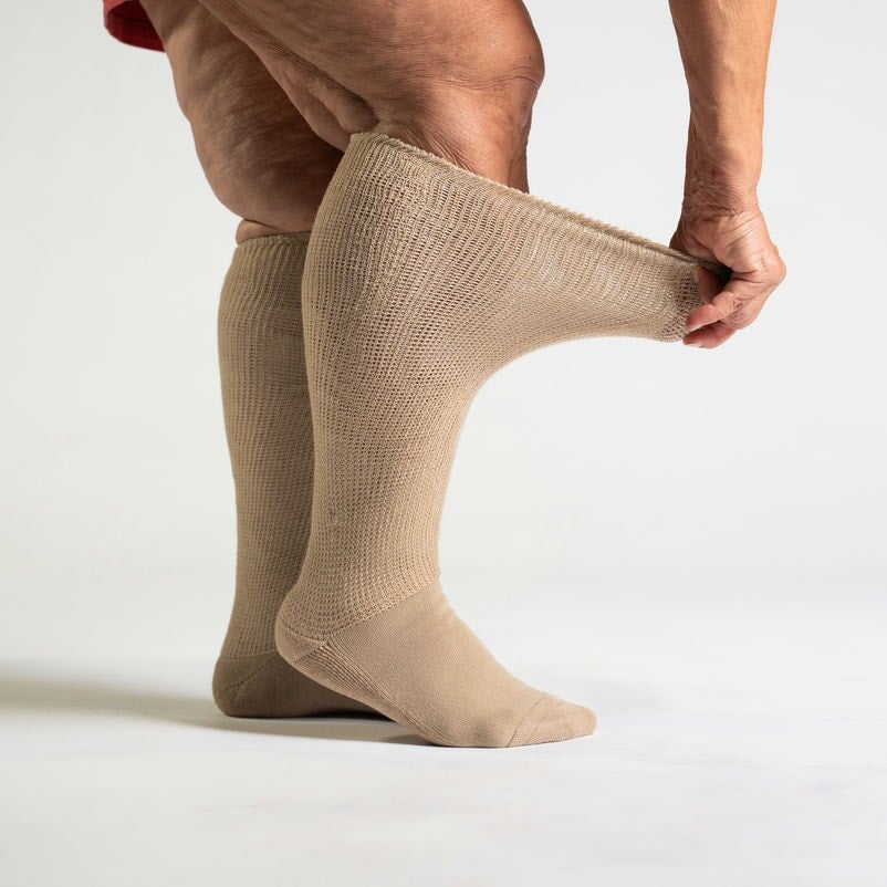 ComfortFlex™Socks - Tan - Image 4