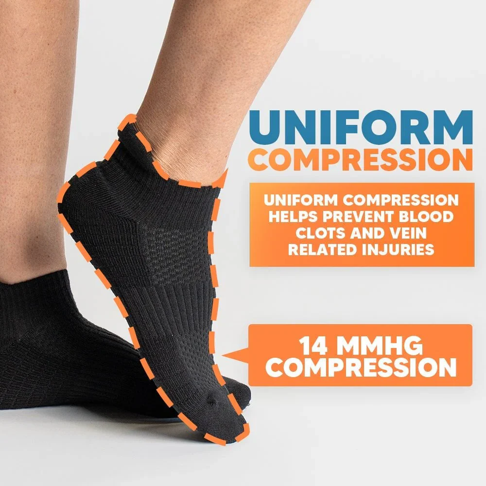 FlexRelief™ Ankle Compression Socks – Gray - Image 6
