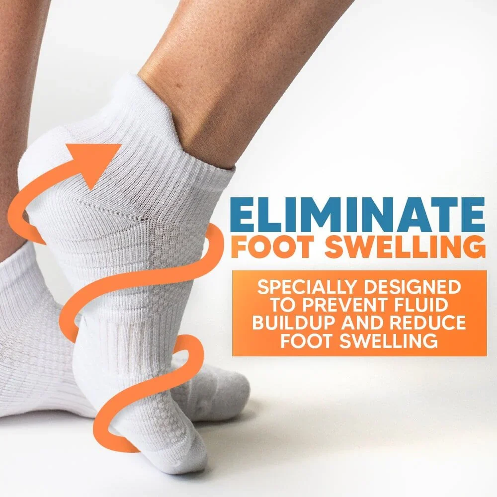 FlexRelief™ Ankle Compression Socks – Navy Blue - Image 4