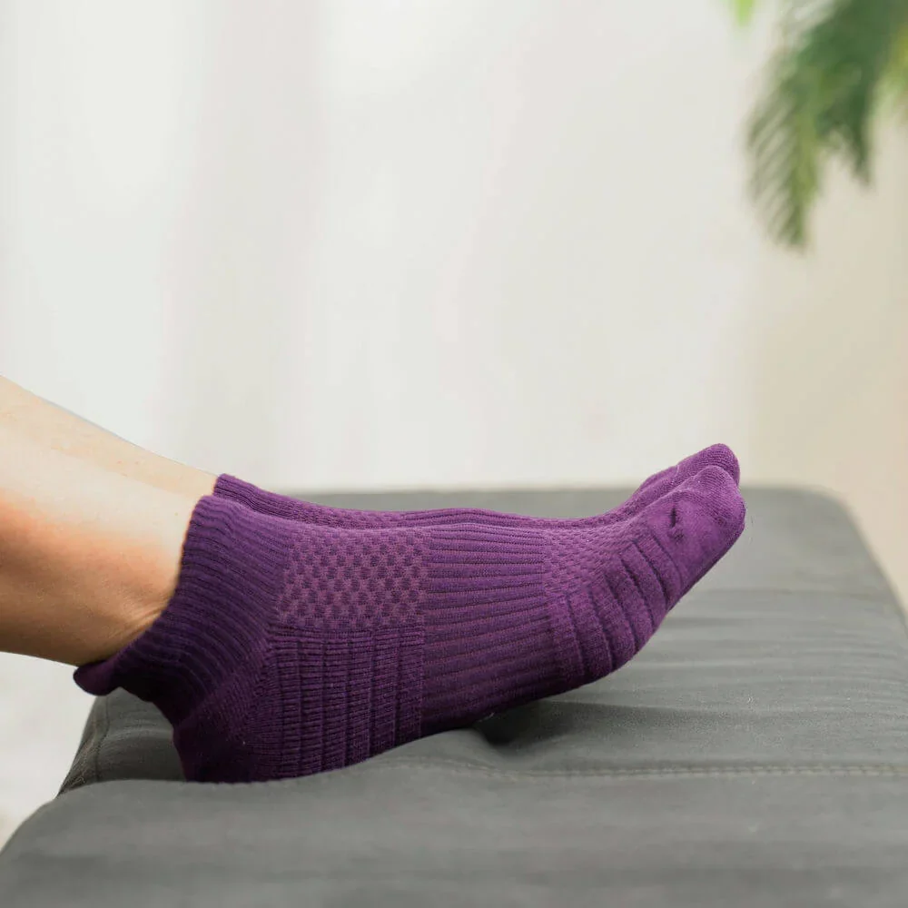 FlexRelief™ Ankle Compression Socks – Royal Purple - Image 5