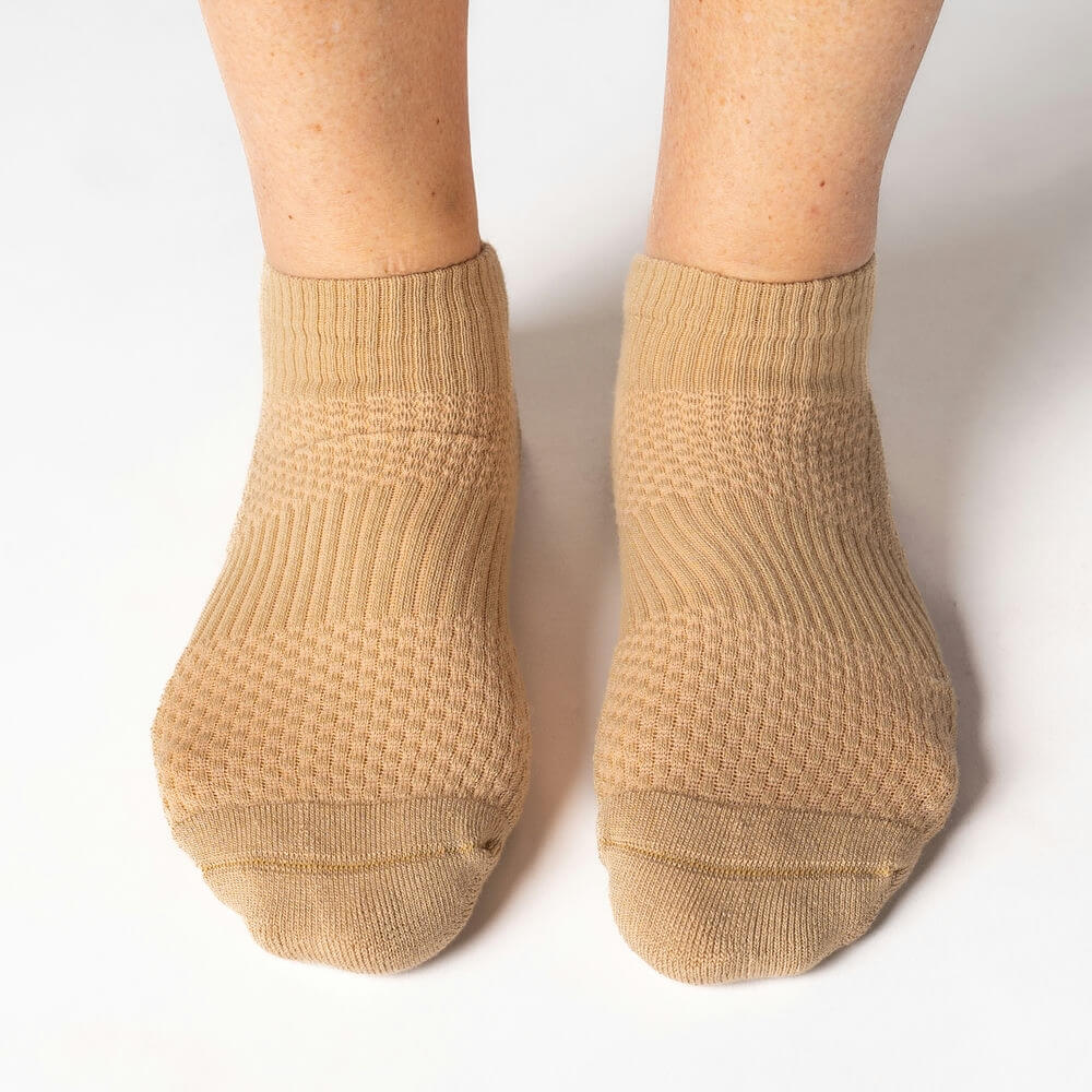 FlexRelief™ Ankle Compression Socks – Tan - Image 5
