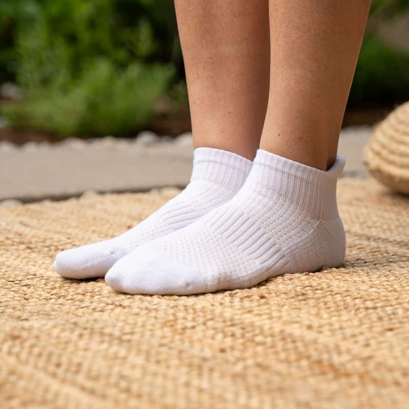 FlexRelief™ Ankle Compression Socks – White - Image 3