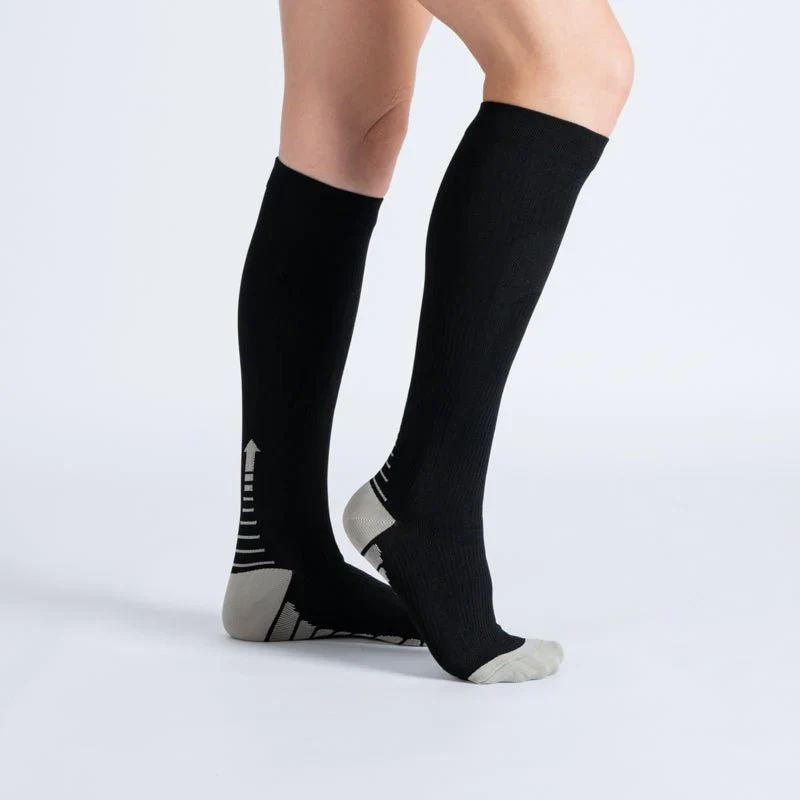 FlexRelief™ Compression Socks – Black White - Image 2
