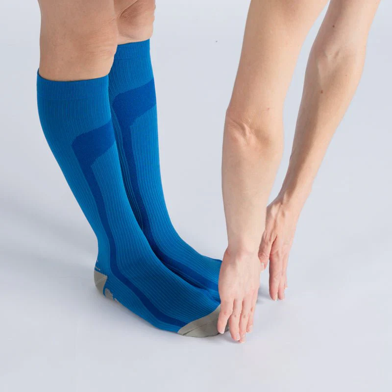 FlexRelief™ Compression Socks – Blue Gray - Image 3