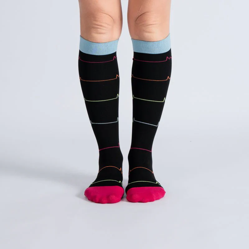 FlexRelief™ Compression Socks – Midnight Pink Pulse