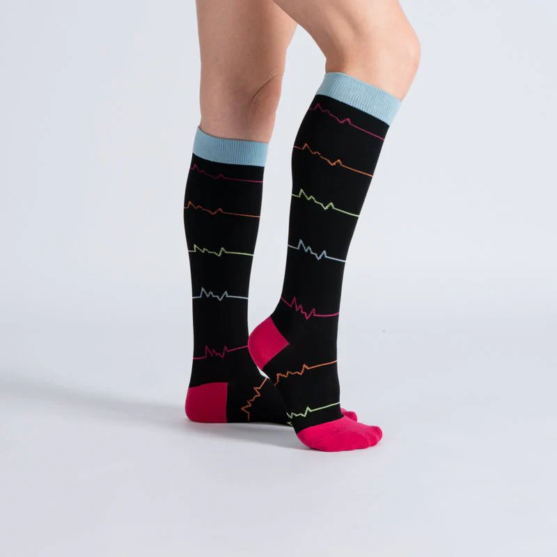 FlexRelief™ Compression Socks – Midnight Pink Pulse - Image 2
