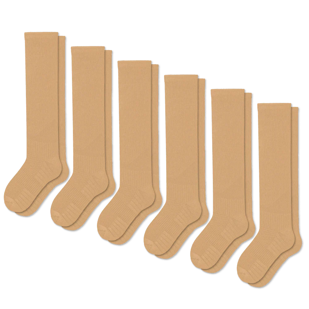 FlexRelief™ Compression Socks – Tan - Image 4