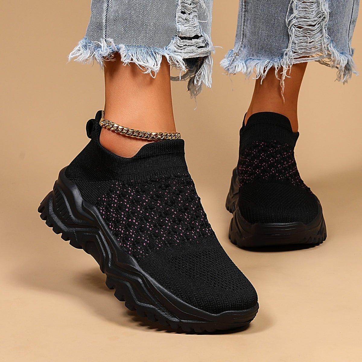 Ortho Cloud Slip Ons 1.0 - Black Pink Polka Dots - Image 7