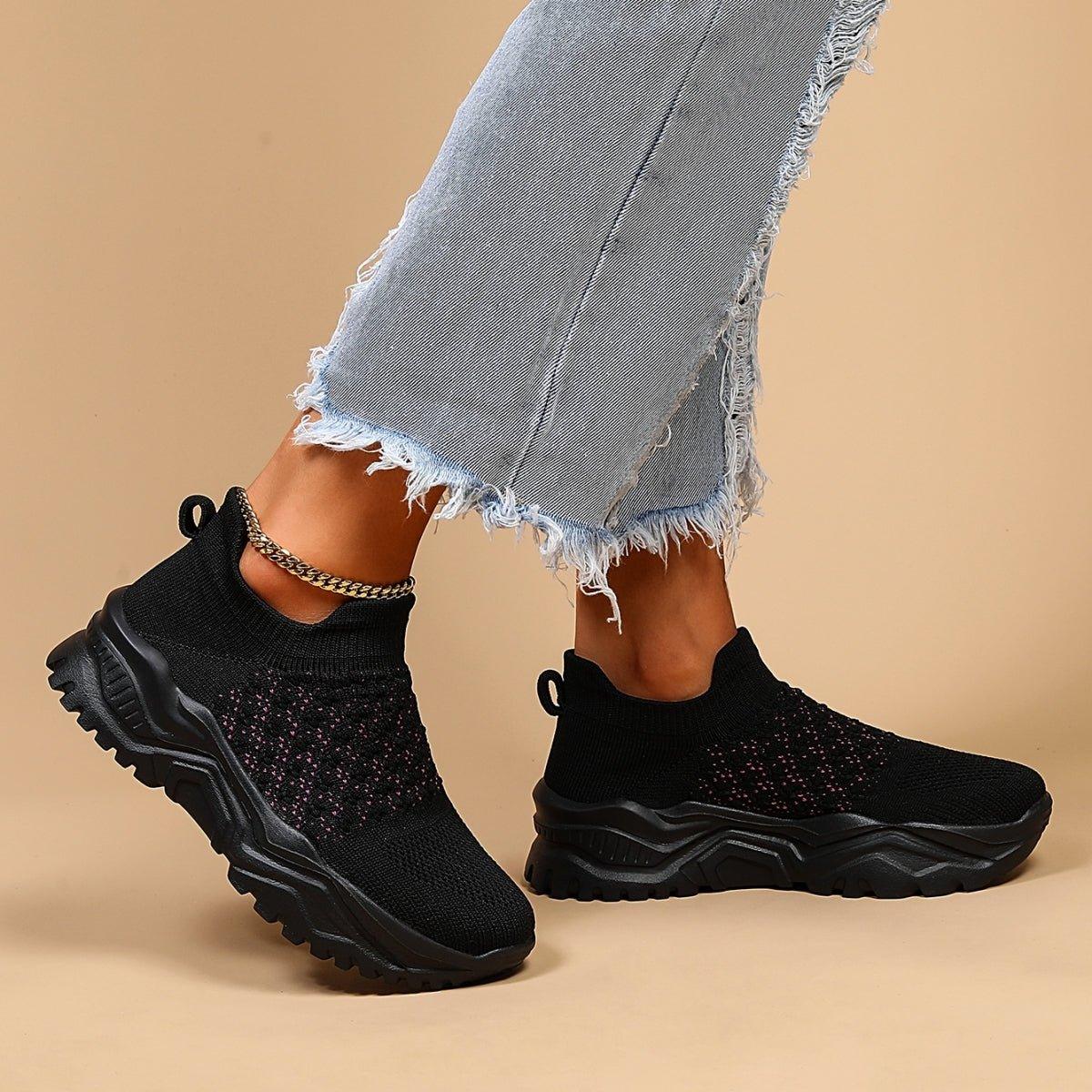 Ortho Cloud Slip Ons 1.0 - Black Pink Polka Dots - Image 8