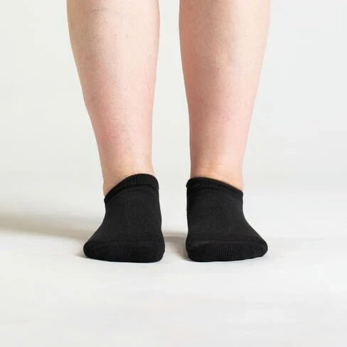 Padded Easy-Stretch Ankle Socks – Black - Image 2