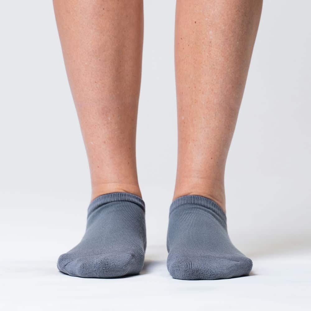Padded Easy-Stretch Ankle Socks – Gray - Image 2