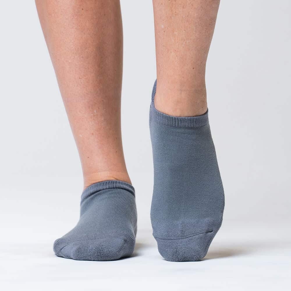 Padded Easy-Stretch Ankle Socks – Gray - Image 3