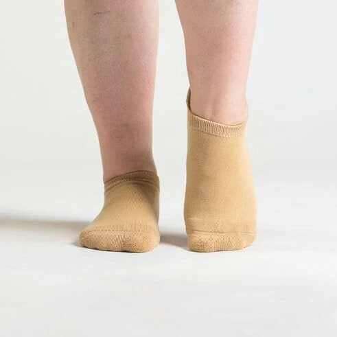Padded Easy-Stretch Ankle Socks – Tan - Image 3