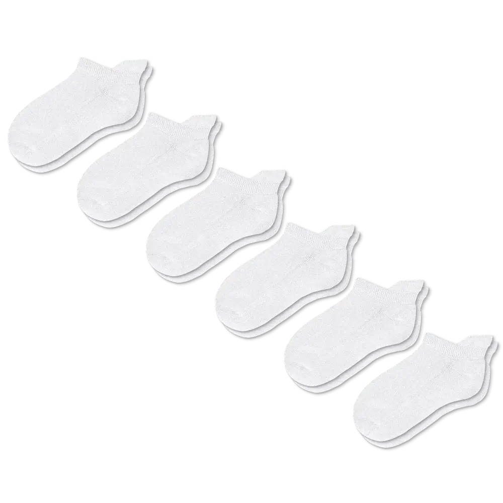 Padded Easy-Stretch Ankle Socks – White - Image 3
